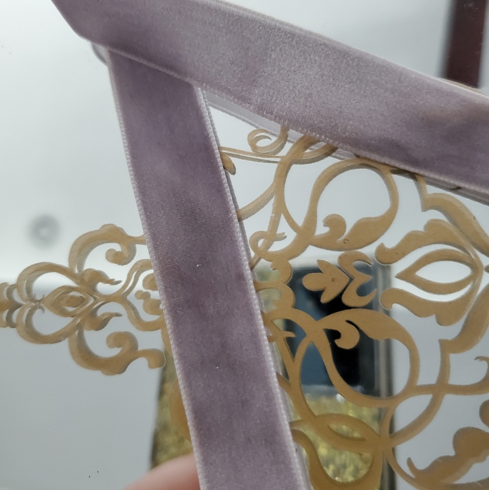 Purple velvet choker - Picture 2 of 2
